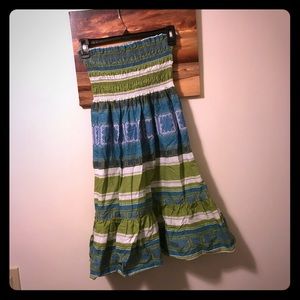 Sale Vintage Moda International strapless dress VS coverup S Victoria’s Secret